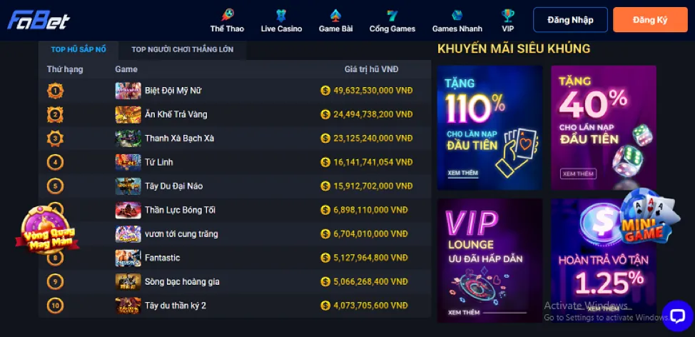 Phỏm trực tuyến đổi thưởng tại 7clubs
